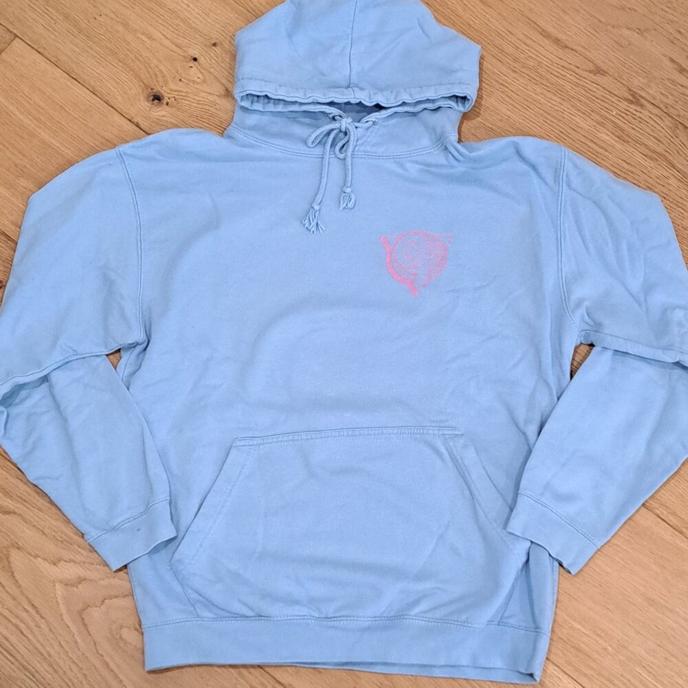 Odd Future OFWGKTA Hip Hop Skater Streetwear Light Blue Graphic Hoodie Mens M
